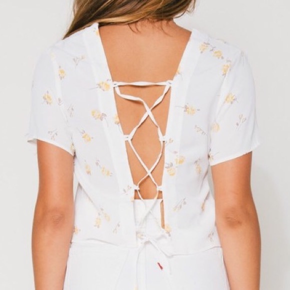 {Flynn Skye} Floral Crop Top - Picture 5 of 5